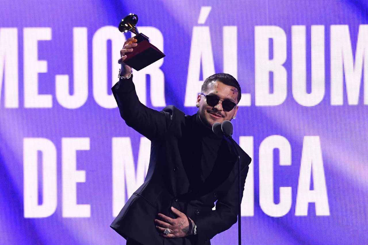 Christian Nodal en Latin GRAMMY 2022.