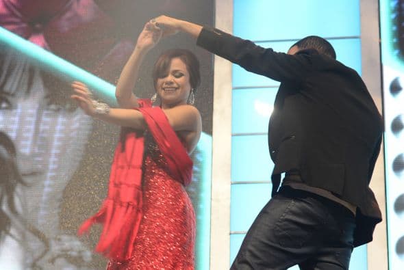 Ana Cristina bailando antes de la gala 9.