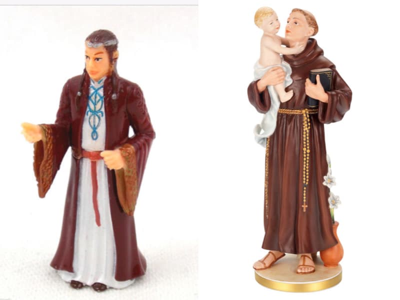 La bisabuela tiene 82 años. Al parecer, un exnovio le dio la figura creyendo que era San Antonio. Y ella le creyó.