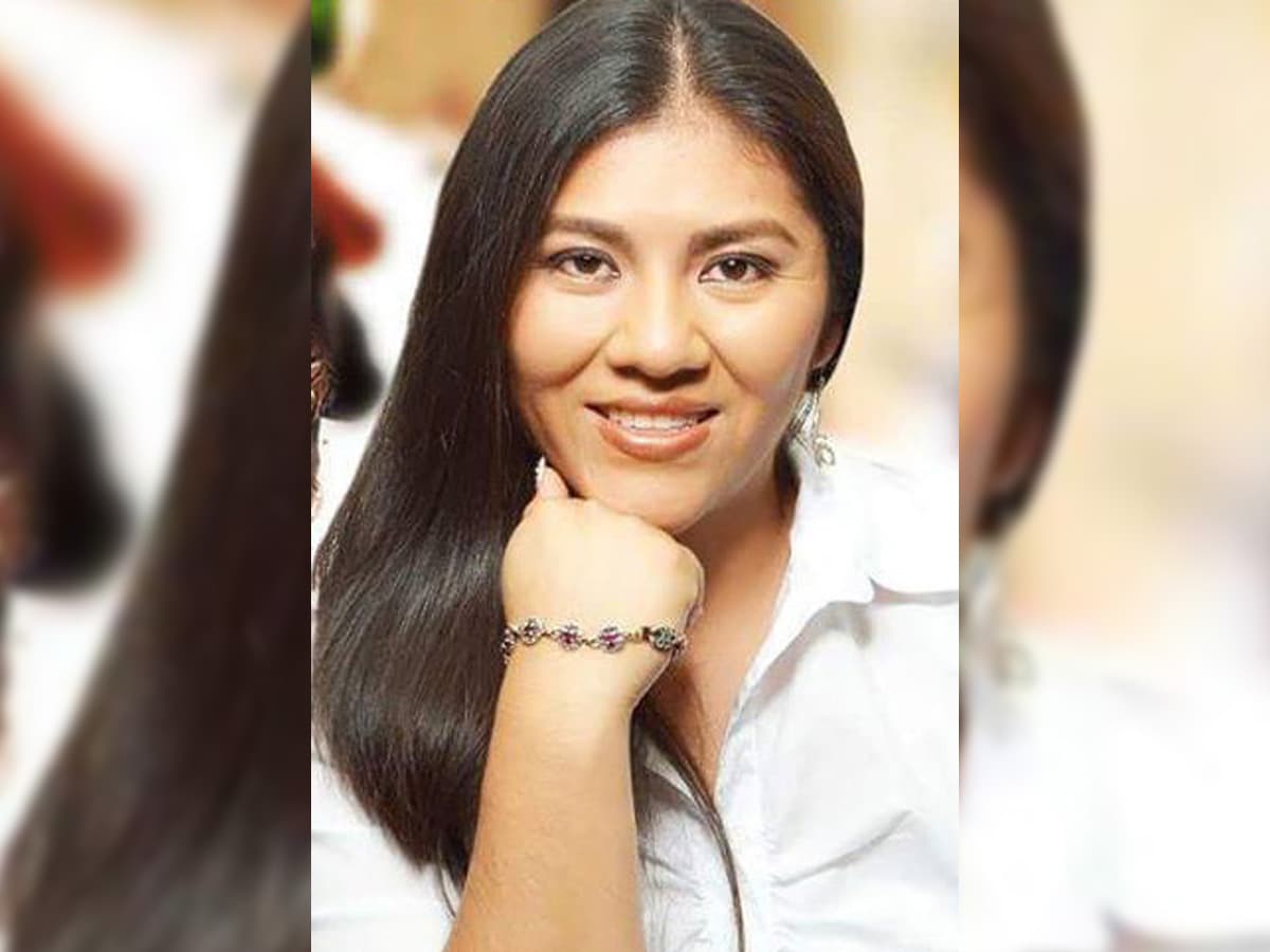 Una foto promocional de la precandidata a diputada Dulce María Rebaja