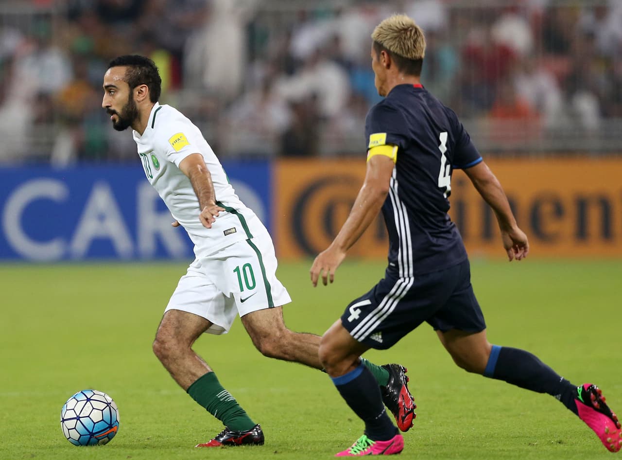 Mohammed Al-Sahlawi, conocido como 'La estrellita saudí', es la figura del ataque de Arabia Saudita y sus 22 goles con la selección lo convierten en un referente con su país.