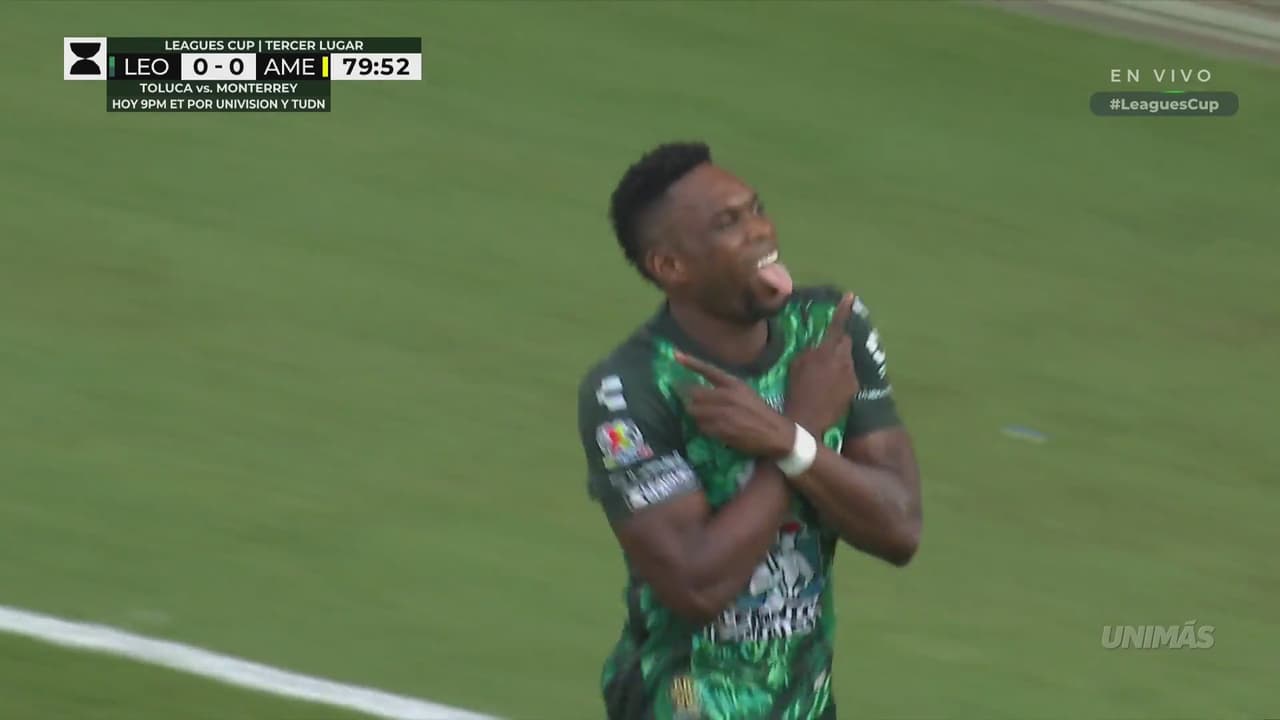 ¡Cambindo se adelanta y remata de cabeza! 1-0 el León