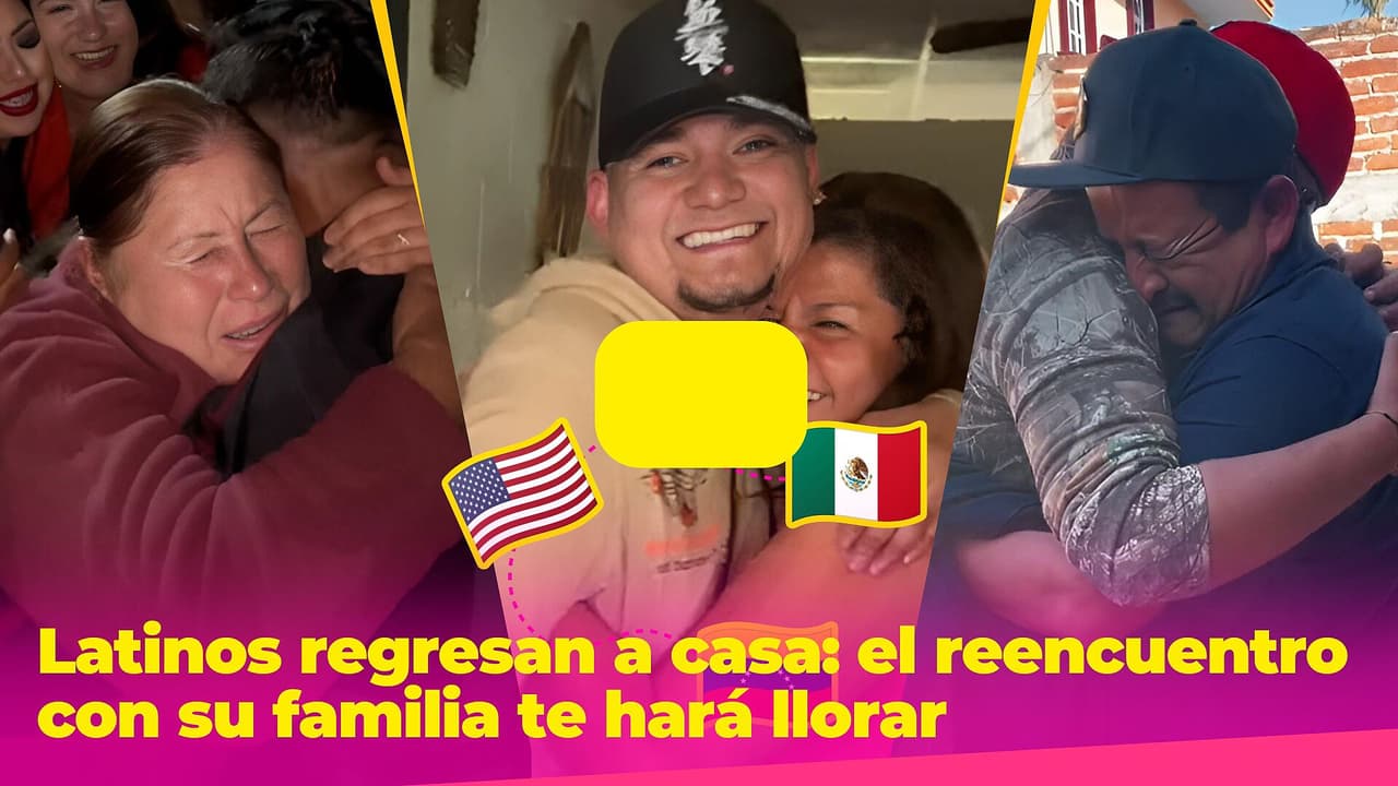 Estos latinos regresaron a casa luego de muchos años: el reencuentro con su familia te hará llorar