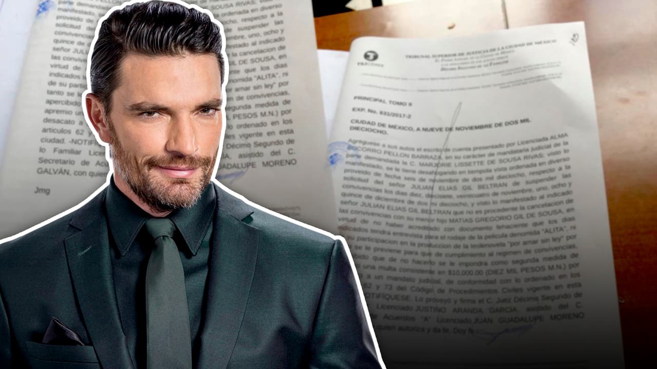 Juez le niega a Julián Gil solicitud de suspender visitas a su hijo y lo amenaza con multa si no aparece