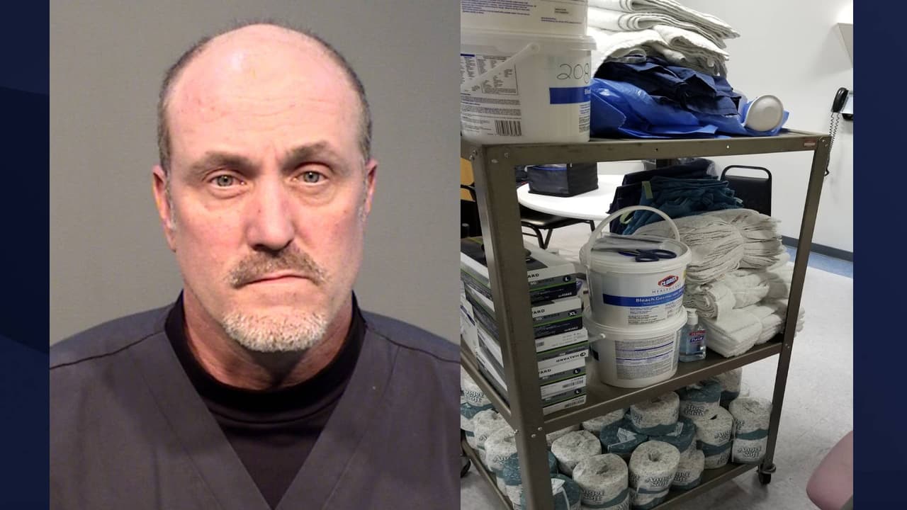 El departamento de policía de Prescott respondió a una llamada en el 
<a href="https://www.yrmc.org/" target="_blank">Centro Médico Regional de Yavapai</a> del campus oeste (YRMC, por sus siglas en inglés) en Prescott con respecto a 
<b>una investigación sobre uno de sus empleados de limpieza</b>; creían que había estado robando varios artículos de equipos de protección personal y otros suministros de mantenimiento en las últimas semanas. 
<br>