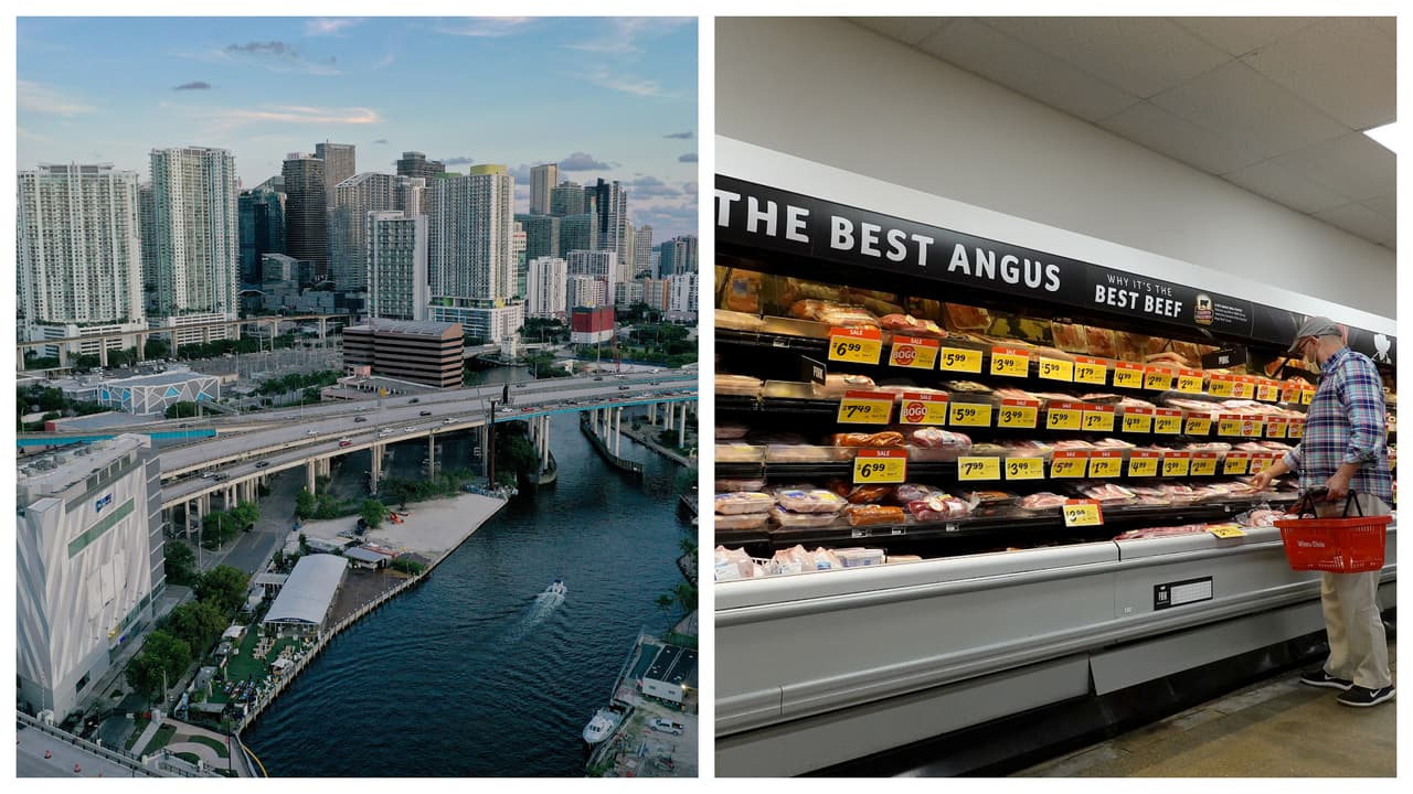 Informe: Miami tiene la tasa de inflación más alta de EEUU en lo que va del 2022