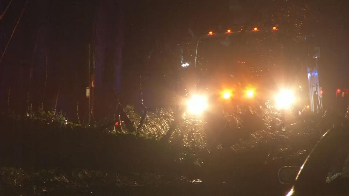 Daños causados por lluvias en el área metropolitana de Atlanta.