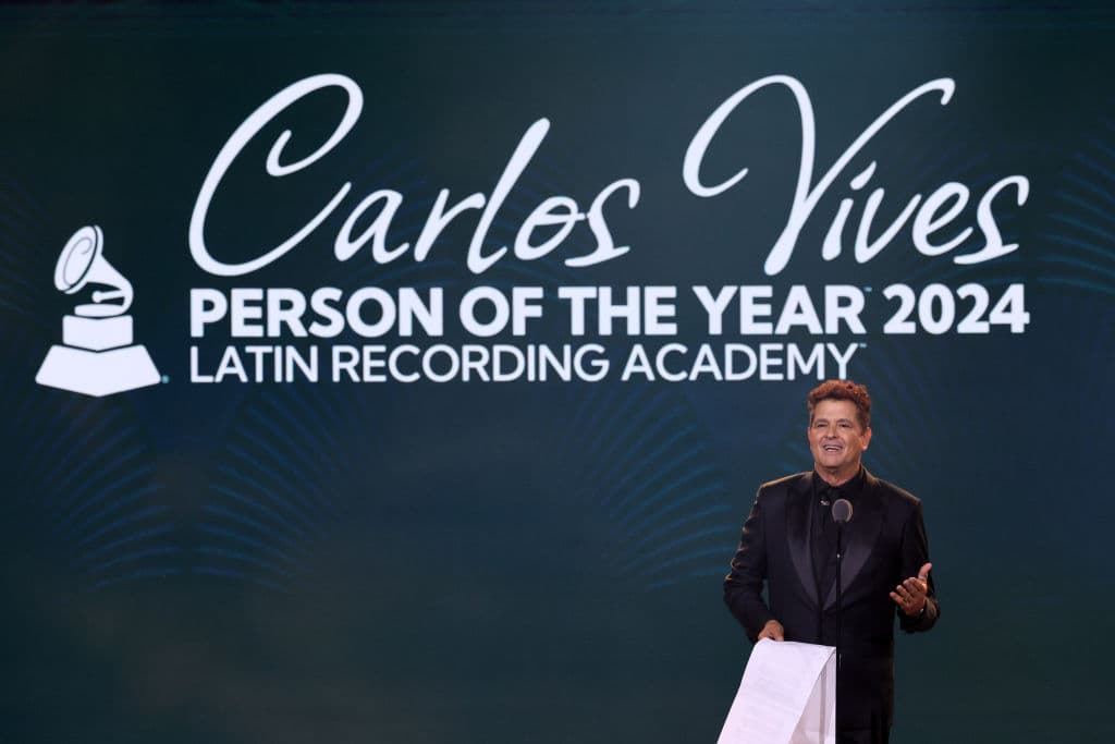 Carlos Vives, persona del año 2024 de la Academia Latina de la Grabación.