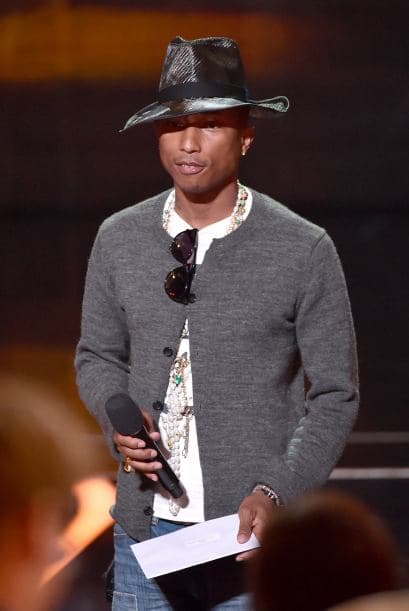 Pharrell Williams fue otro de los artistas que esperaba el público con mucho ánimo.