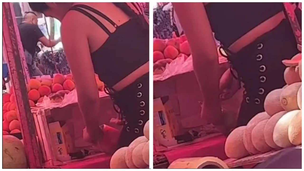¿Fruta adulterada? Vendedora echa endulzante a sandía y causa polémica: "Nos quiere engordar"