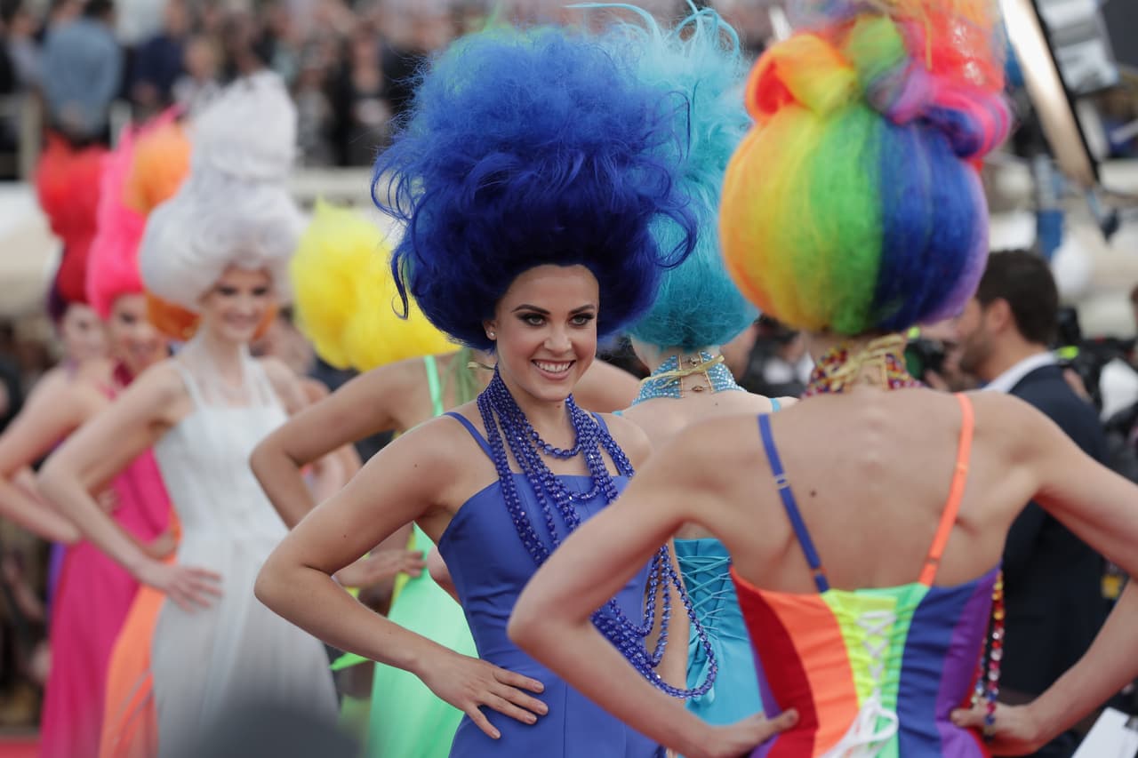 Realizaron un mini-desfile para la prensa.