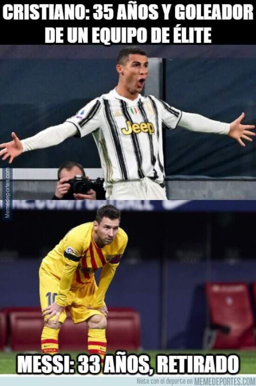 Juventus y los memes apalearon al Barcelona | Llegaron las mejores reacciones de redes sociales con Cristiano Ronaldo y Messi como protagonistas.