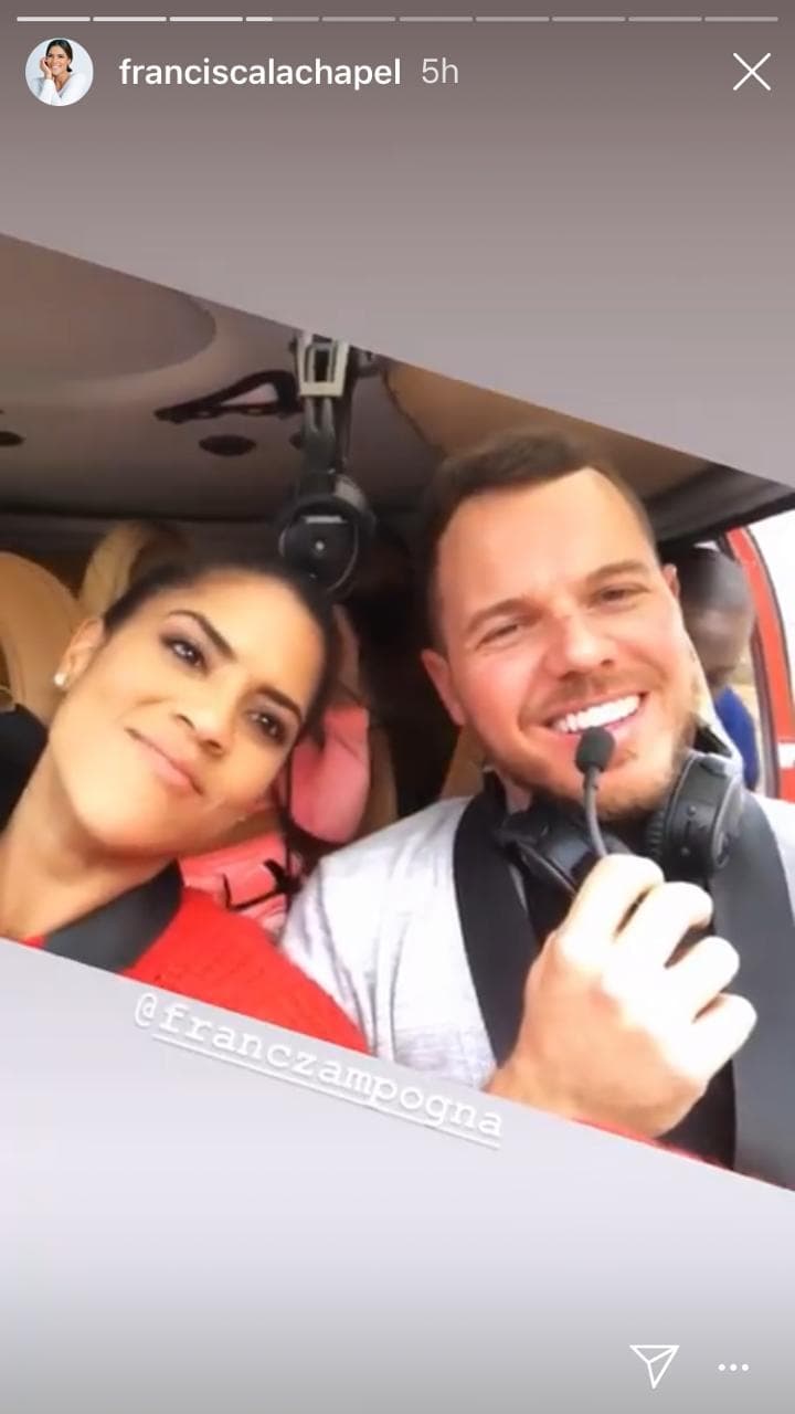 La pareja se subió a un helicóptero y admiró los bellos paisajes del Gran Cañón desde las alturas.