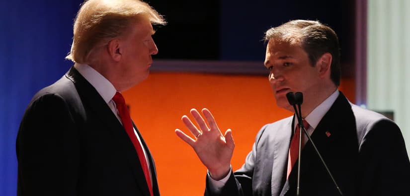 El debate en el que Ted Cruz y Donald Trump se quitaron los guantes