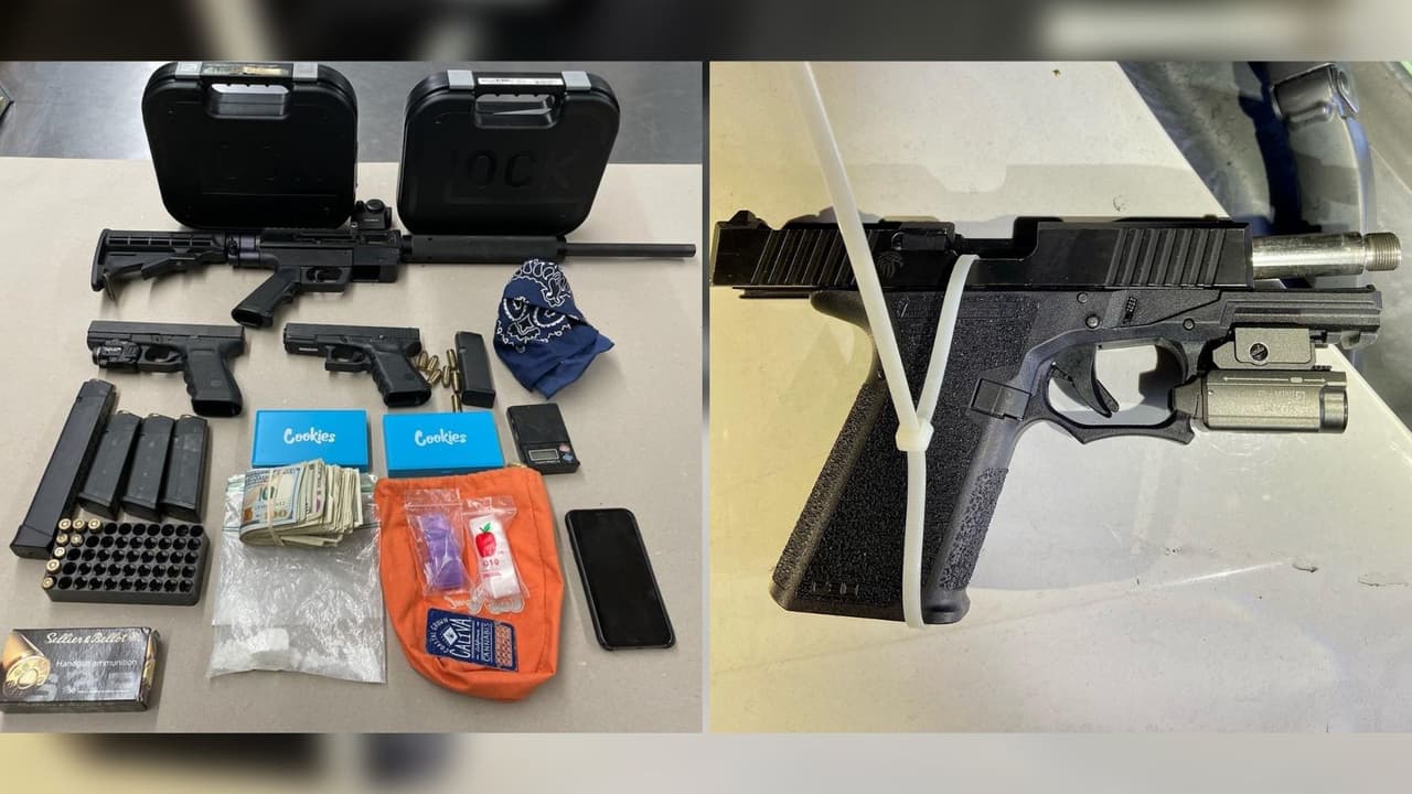 La oficina del Sheriff del Condado de Santa Clara reportó el arresto Donald Wade Higgins, de 40 años, y Sebastian Giovanni Keith, de 26. Ambos fueron arrestados por cargos de posesión ilegal de armas. Ellos tenían una pistola fantasma, carga de cargadores de alta capacidad, propiedad robada y fentanilo. 
<br>