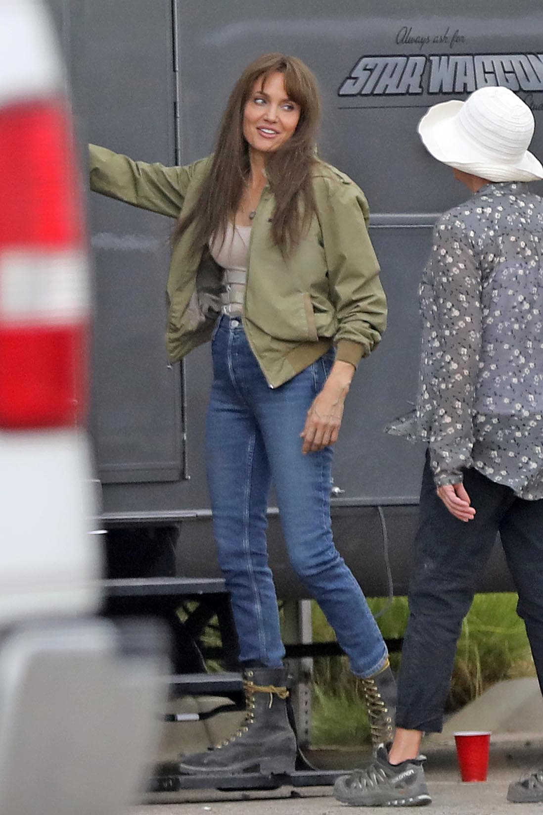 La actriz se encuentra en Albuquerque, Nuevo México, filmando algunas escenas para la película dirigida por Taylor Sheridan.