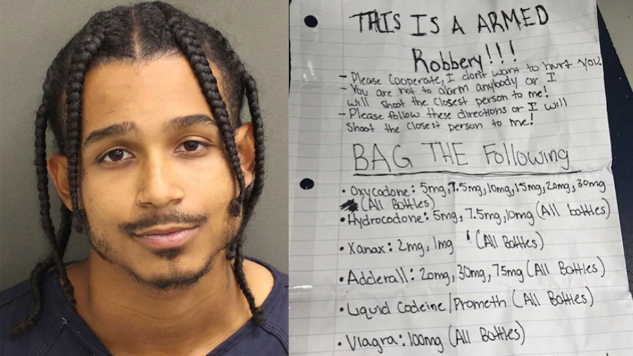 El incidente ocurrió el viernes 20 en la sucursal ubicada sobre el 4300 block de Curry Ford Road, cuando un hombre llegó y le dio una nota a los empleados en la cual decía que estaba armado y que abriría fuego en el negocio si no le proporcionaban los medicamentos controlados que estaban detallados en la lista, de acuerdo con la Policía.