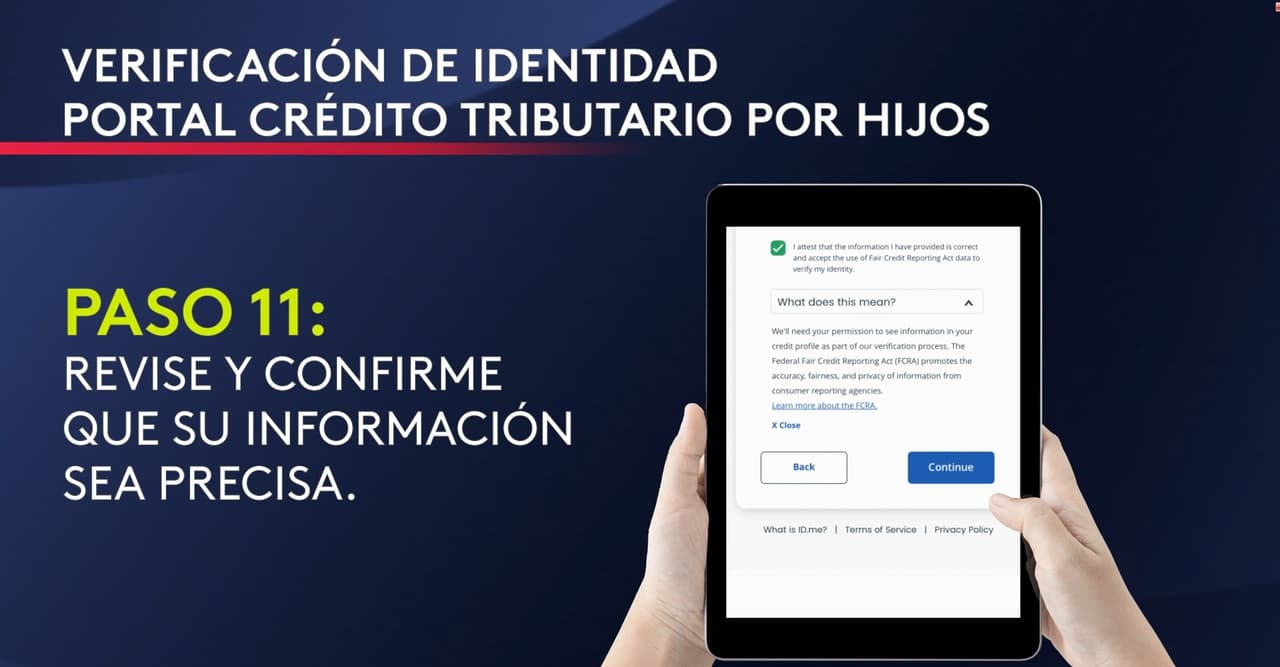 Por qué una cuenta ID.me es importante para el dinero del crédito tributario por hijos