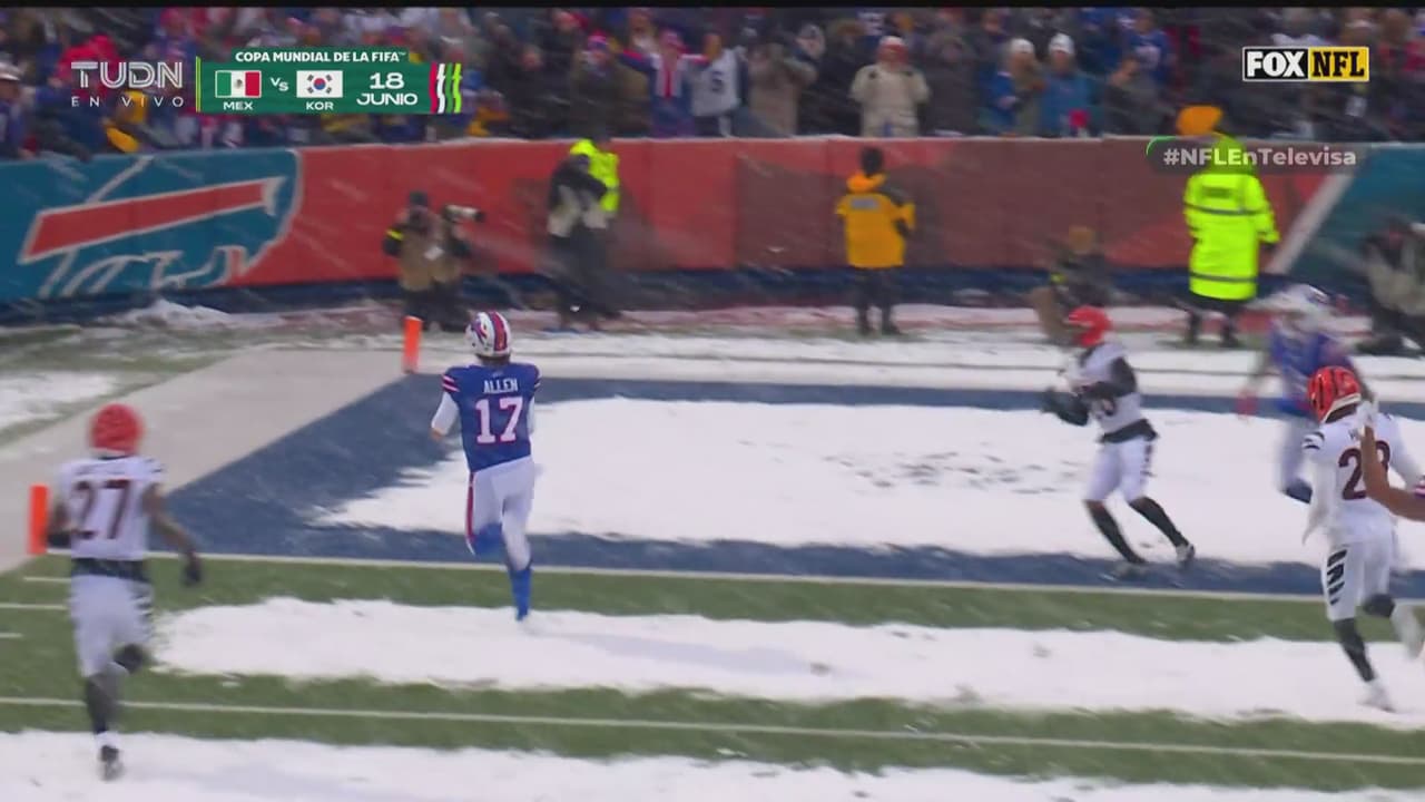 Allen aprovecha la avenida Bengals para llegar al touchdown