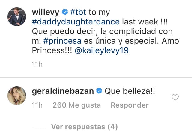 Fue así como la actriz aplaudió el mensaje publicado por el galán cubano.