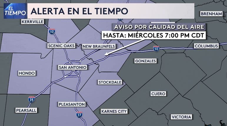 Una vez más: baja calidad del aire en San Antonio. Toma estas precauciones hoy