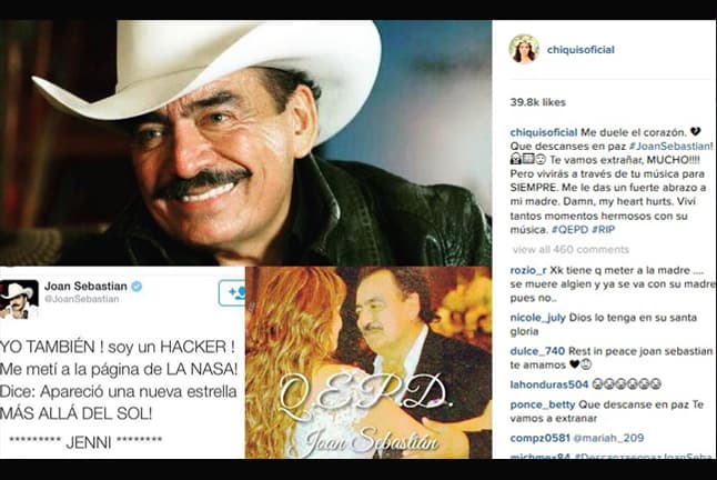 Con profunda tristeza, los famosos expresan su dolor en las redes sociales tras enterarse de la partida del 'Rey del Jaripeo'