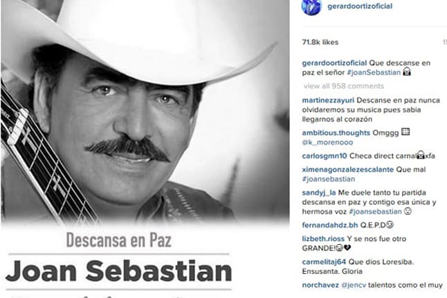 Con profunda tristeza, los famosos expresan su dolor en las redes sociales tras enterarse de la partida del 'Rey del Jaripeo'