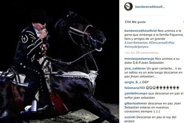 Con profunda tristeza, los famosos expresan su dolor en las redes sociales tras enterarse de la partida del 'Rey del Jaripeo'