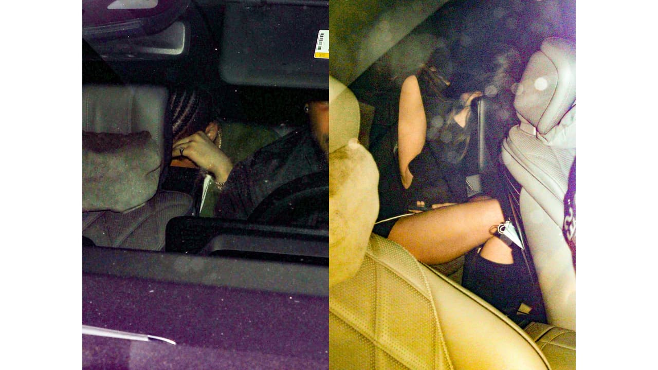 Bad Bunny y Kendall Jenner en el mismo automóvil.