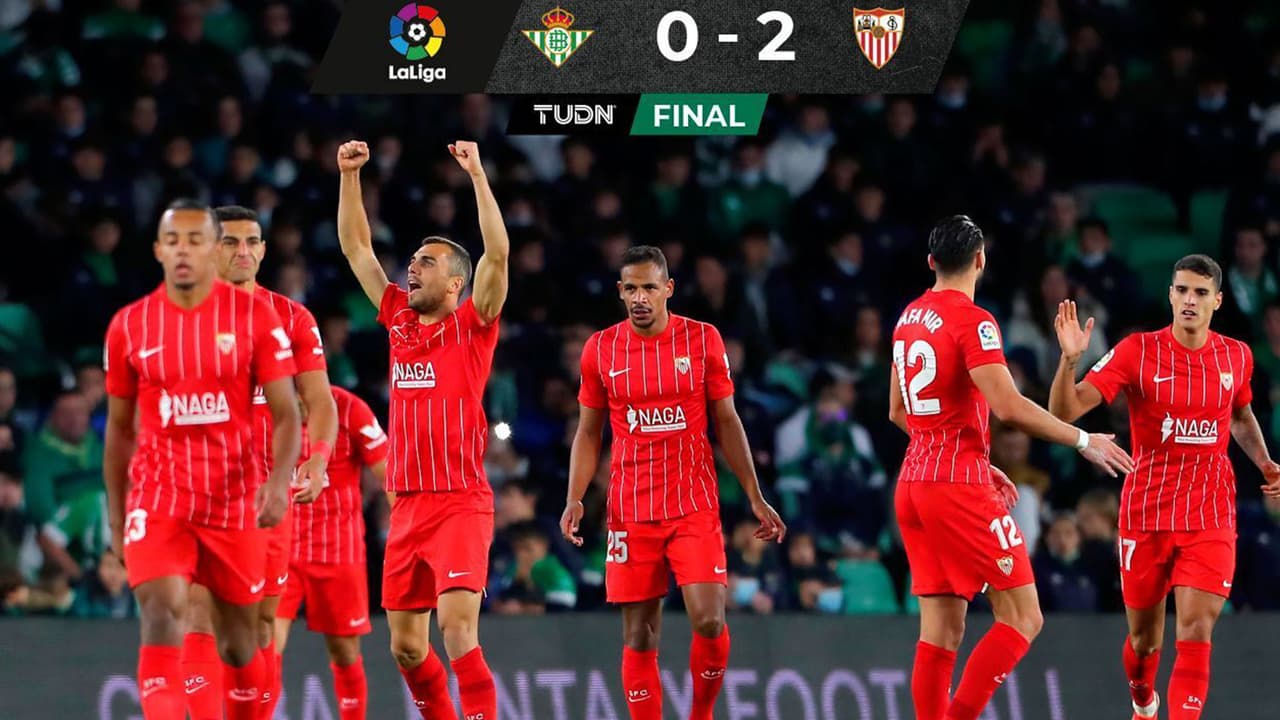 Sevilla se lleva el derby ante el Betis y alcanza al Real Madrid