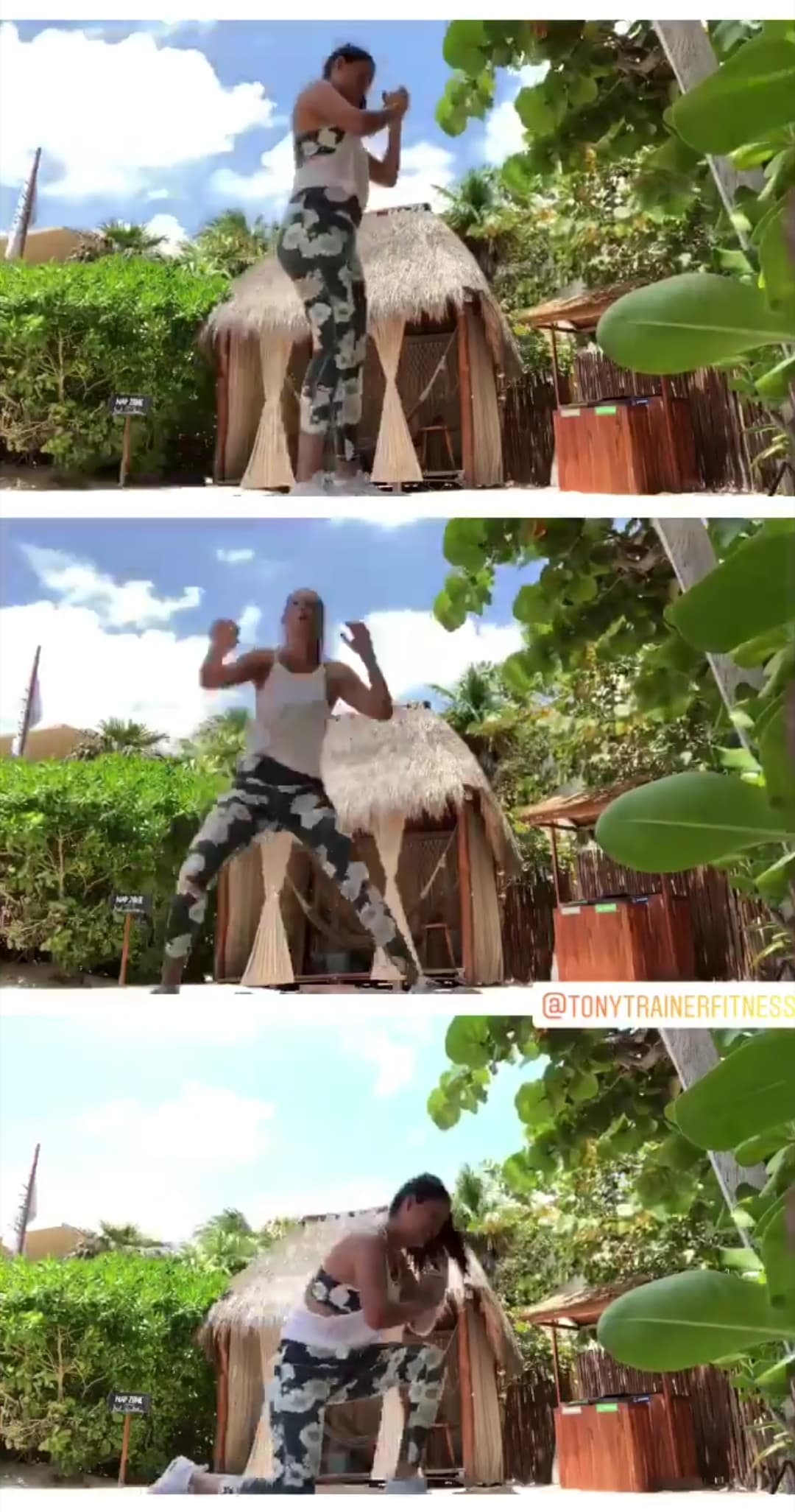 En esta publicación en las historias de Instagram se aprecia cómo trabaja a distancia con Tony. Ana se ha visto muy disciplinada en sus vacaciones de temporada primaveral.
<br>