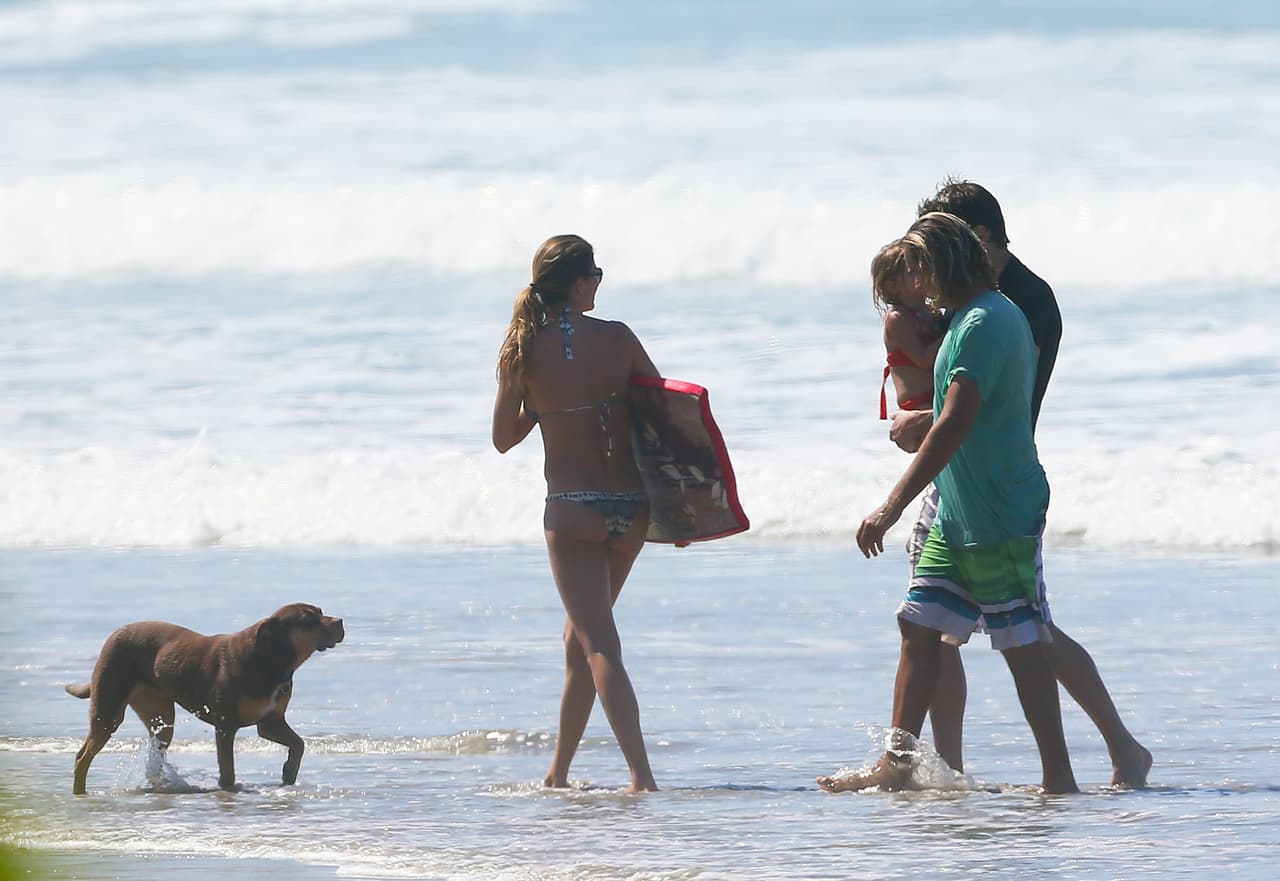 Sus perritos nunca se pierden de unas vacaciones.