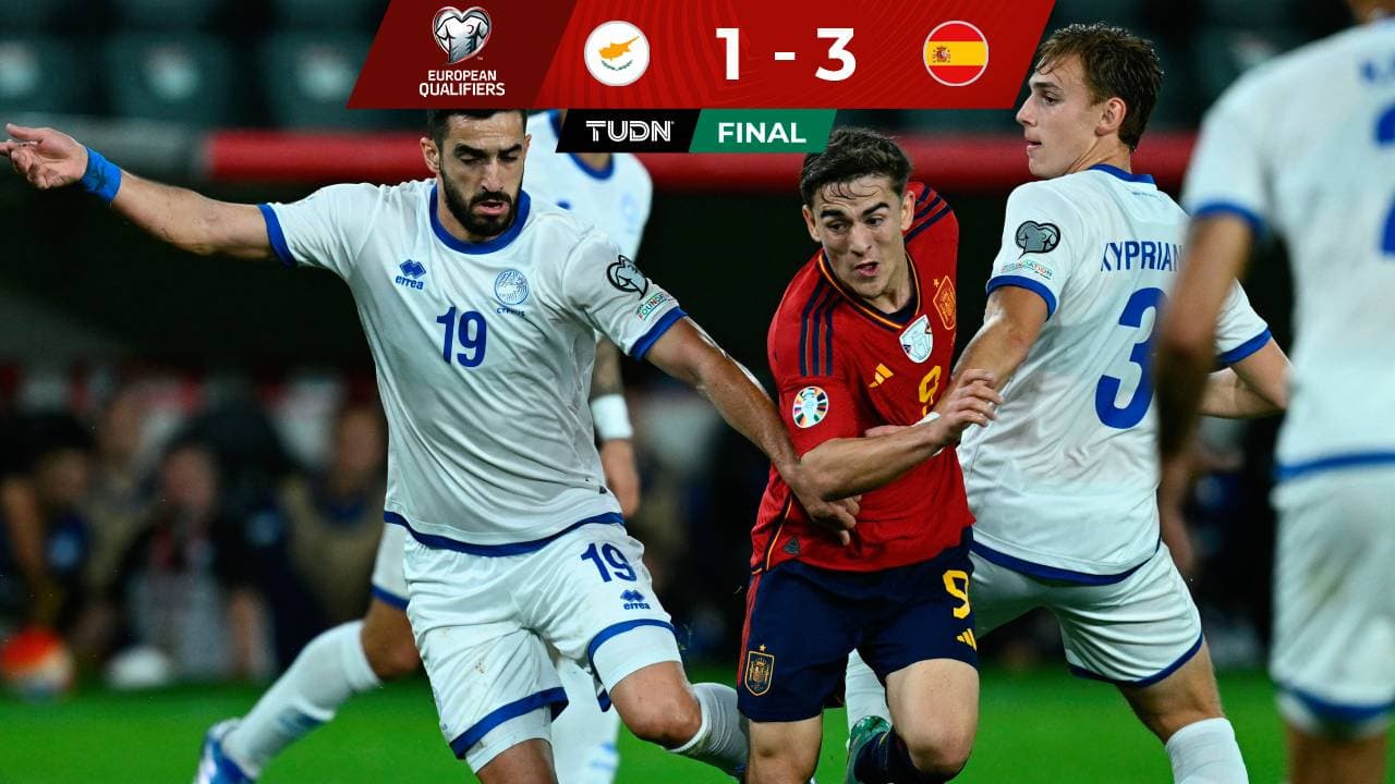 España gana a Chipre y conserva el liderato del Grupo A
