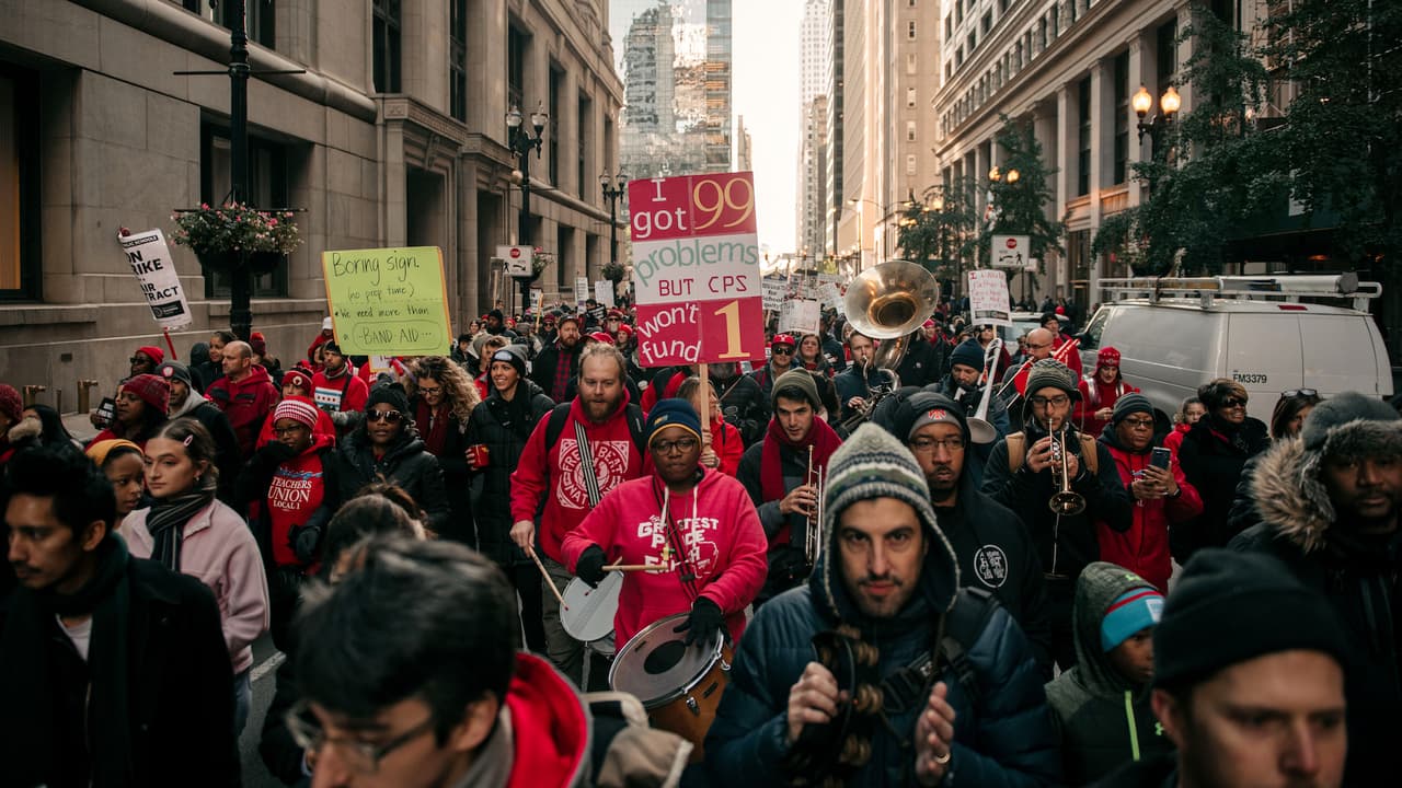 CTU marcha en Chicago.