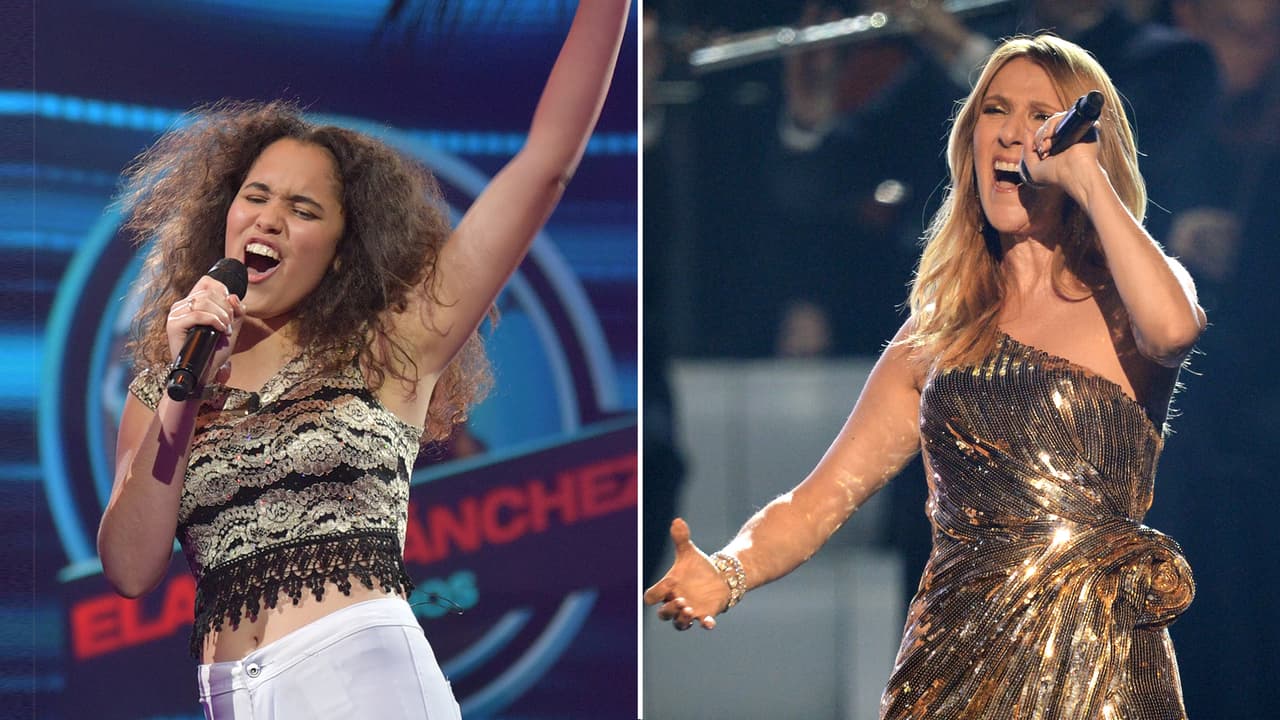 Elaine también quiere cantar con Celine.