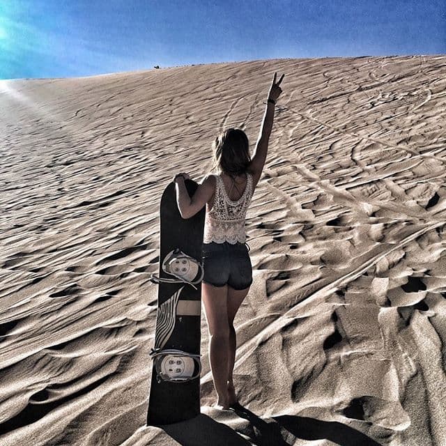 Realizó deportes extremos en Valle de Marte.