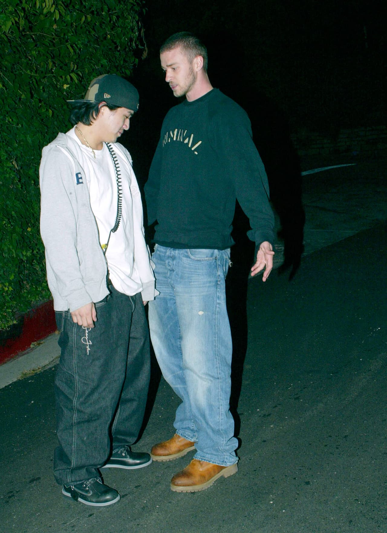 Justin también los confrontó pero sin llegar a soltar golpes o empujones.