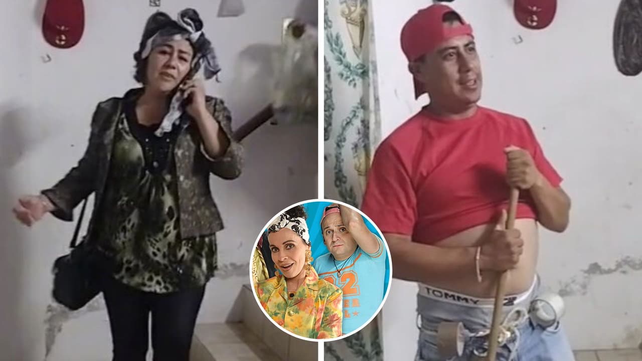 Familia se disfraza como los personajes de 'Vecinos' y conquistaron TikTok: Benito es igualito