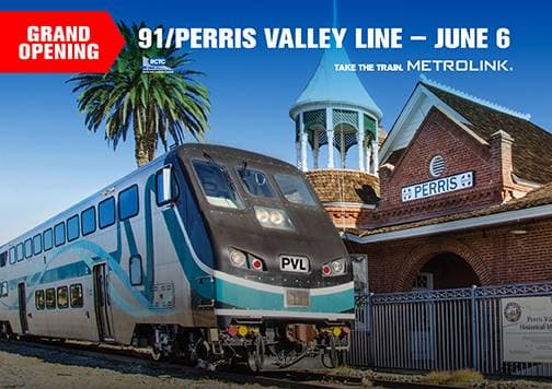 La línea de Perris Valley abrirá el 6 de junio