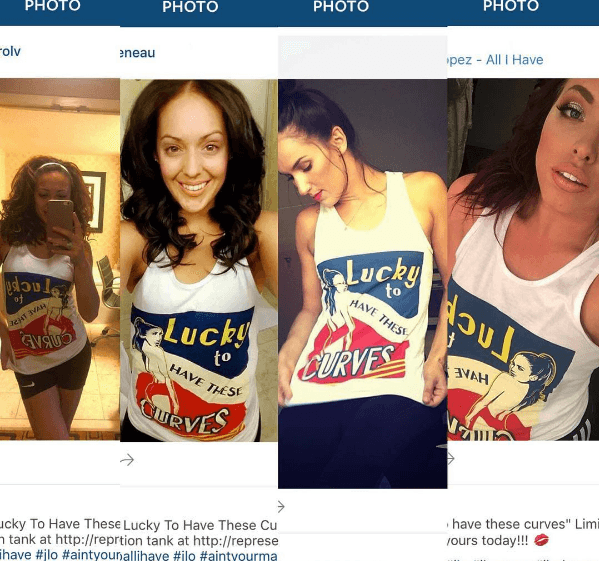 Jlo las repartió entre sus bailarinas para hacer una de las coreografías en su show de Las Vegas, pero la euforia no paró ahí ya que una vez que sus seguidoras las vieron, obvio les encantó la idea de verse como ellas.