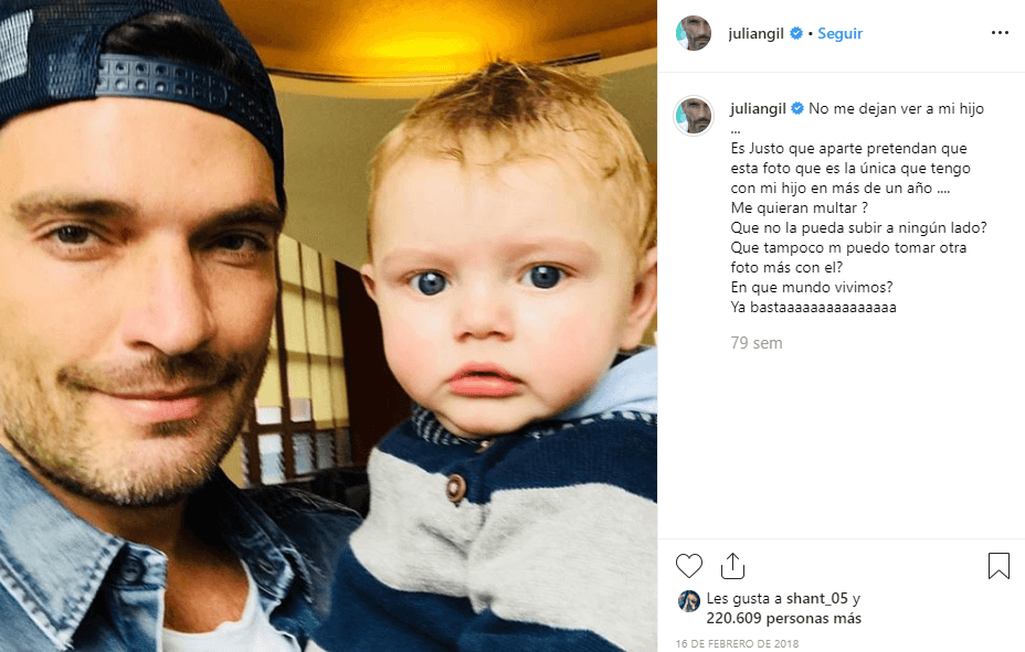 <b><a href="https://www.univision.com/famosos/julian-gil-revela-que-salio-de-mexico-bajo-amenaza-y-da-por-hecho-que-marjorie-de-sousa-tendra-la-patria-potestad-de-matias" target="_blank">Julián Gil</a></b> ha acaparado los titulares en días recientes por el 
<b><a href="https://www.univision.com/famosos/marjorie-de-sousa-y-julian-gil-la-historia-de-un-enfrentamiento-sin-tregua-que-comienza-un-nuevo-y-dificil-capitulo-fotos" target="_blank">caso legal </a></b>de su hijo menor de 3 años, Matías, a quien procreó con Marjorie de Sousa. 
<br>