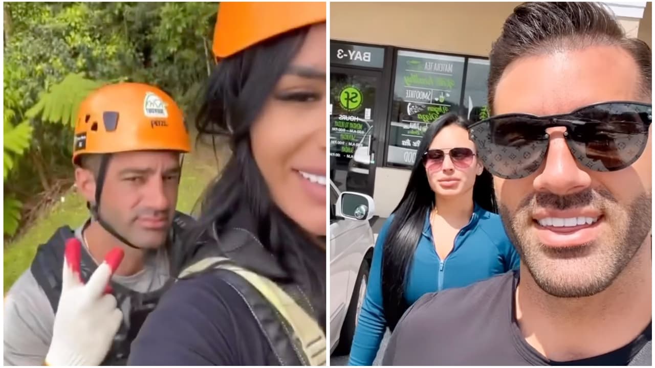 Amor y adrenalina: Toni Costa y Evelyn Beltrán vivieron una peligrosa experiencia en las alturas