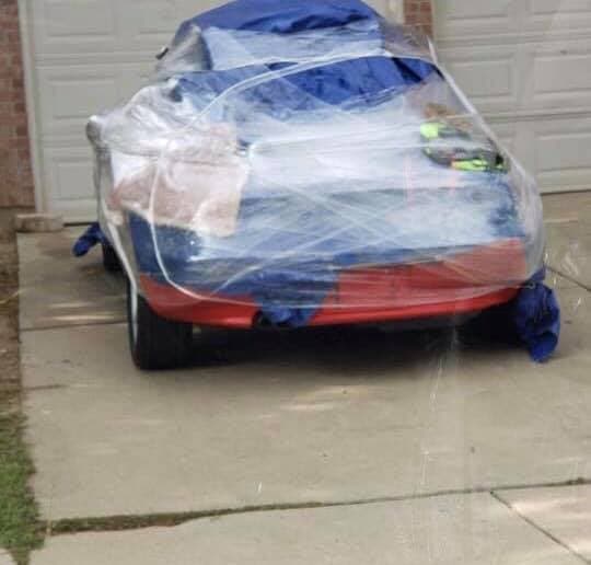 Algunos envolvieron muy bien sus coches.