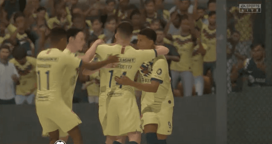 En un partidazo, el América de Nicolás Benedetti despedazó a Juárez de Diego Roldán 6-3 en el torneo virtual de la eLiga MX.