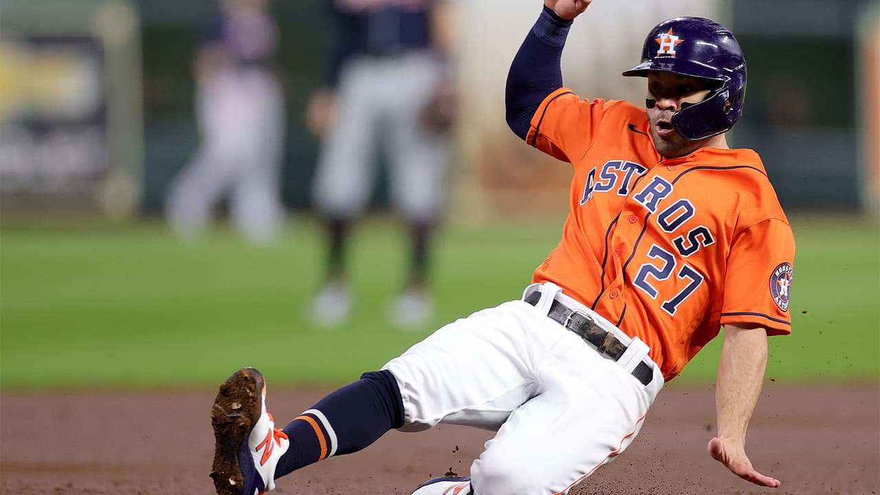 La victoria de Houston comenzó a gestionarse con la primera carrera anotada por
<a href="https://www.univision.com/local/houston-kxln/no-hay-enemigo-pequeno-astros-de-houston-se-preparan-para-su-encuentro-ante-bravos-de-atlanta-video">José Altuve</a> tras un sacrificio de Bregman.