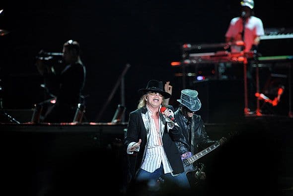 La mítica banda Guns N' Roses ocupa el octavo lugar con $463,017; $74.53 costó el boleto promedio.