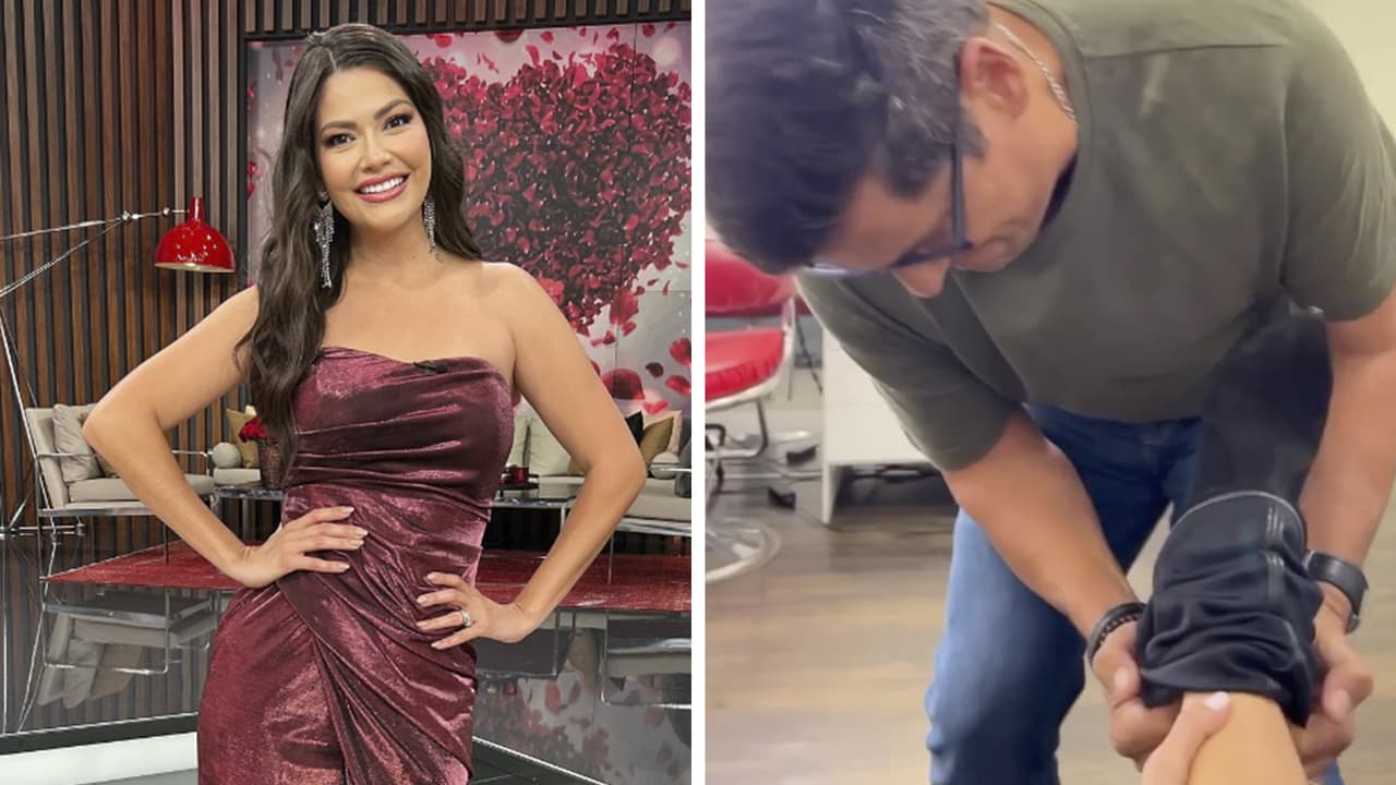 Ana Patricia tuvo una “emergencia de vestuario” y hasta Rafael Araneda tuvo que auxiliarla