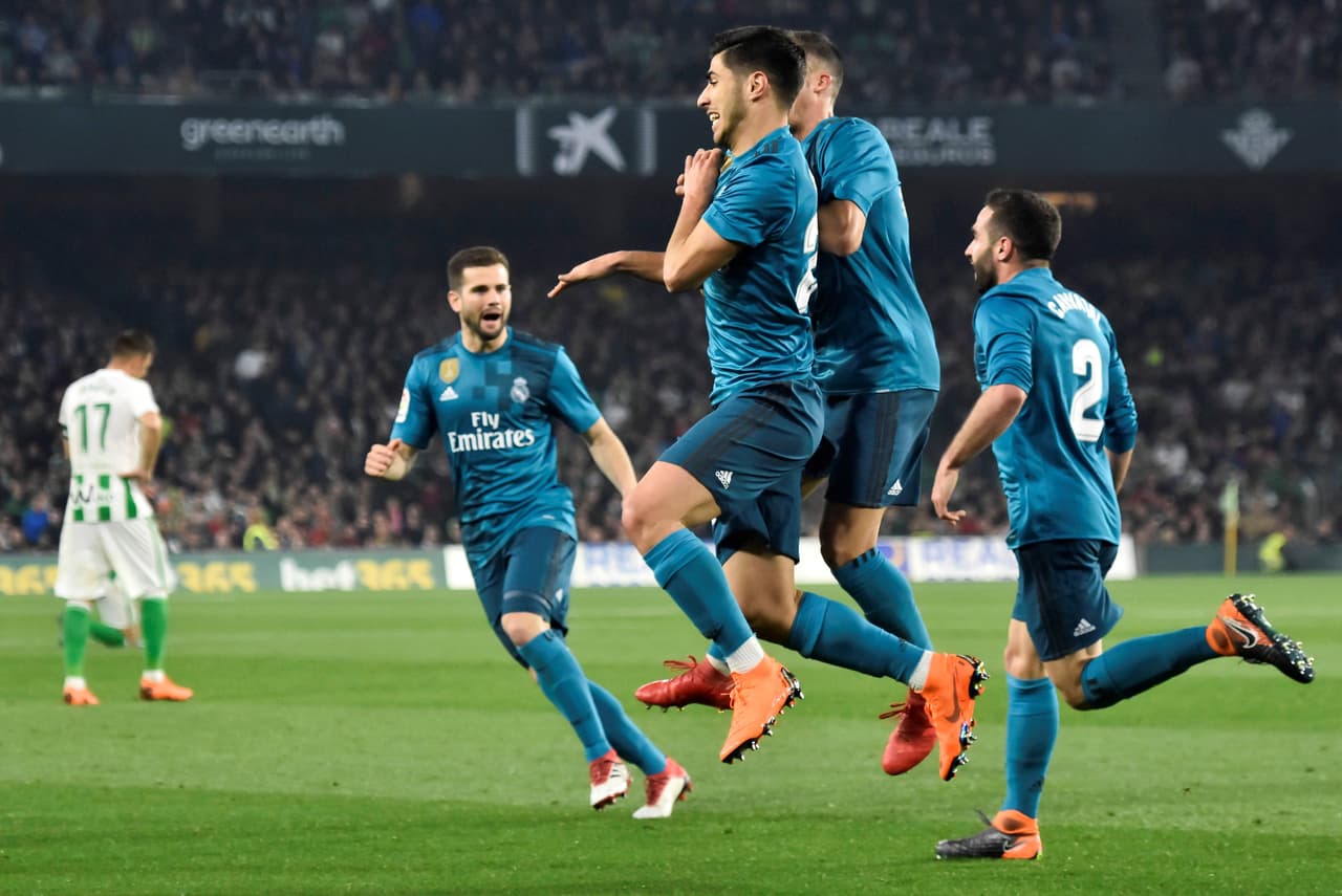 Marco Asensio (doblete), Sergio Ramos, Cristiano Ronaldo y Benzema marcaron para el Real Madrid, mientras que Mandi, Nacho (en contra) y Sergio León lo hicieron para los locales.