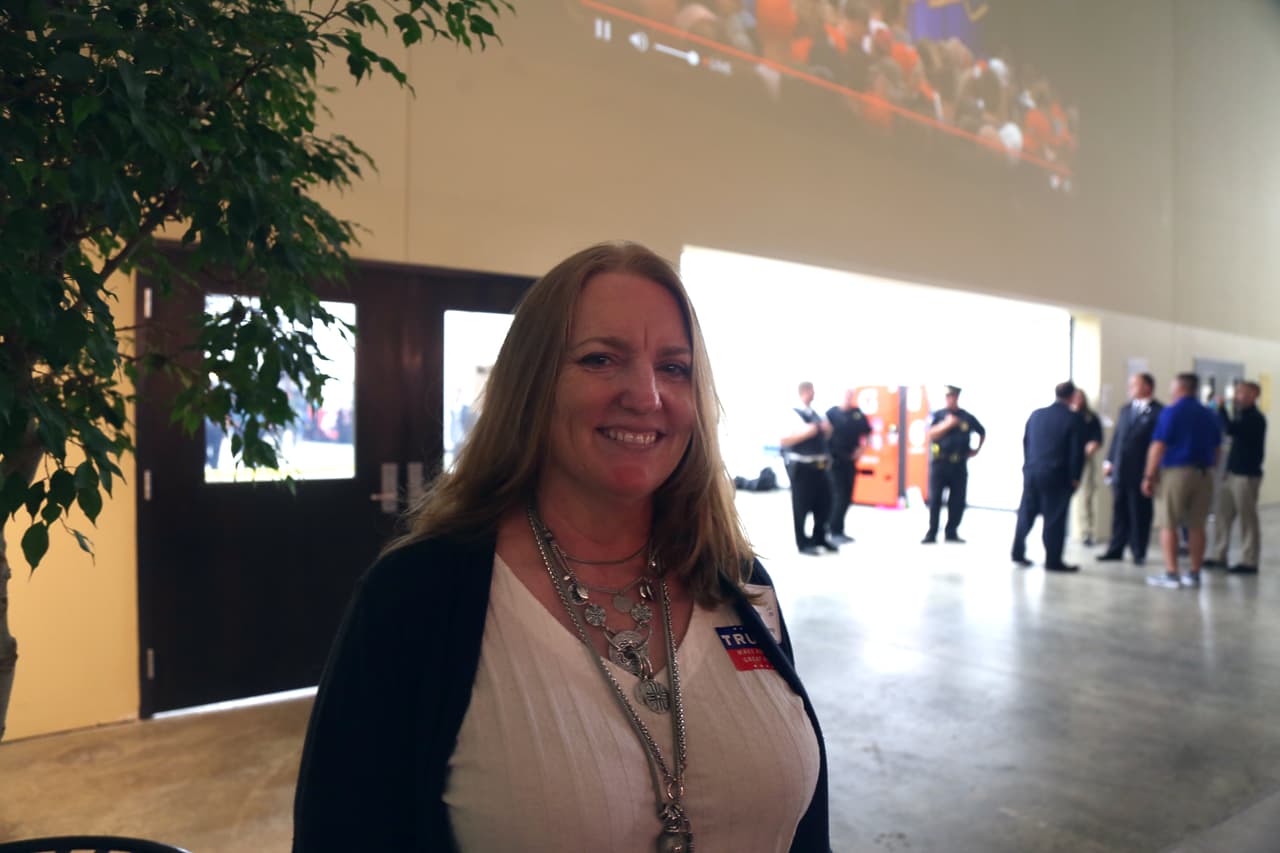 Seguidora de Trump en Pennsylvania, Monica Camp.