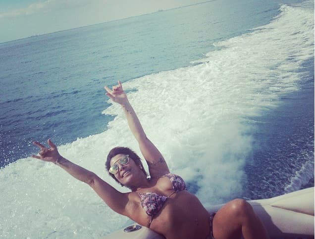 Alejandra Guzmán también guarda ardientes secretos en Instagram, como esta foto.